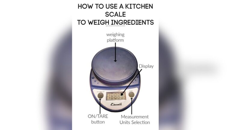 How to Use a Kitchen Scale