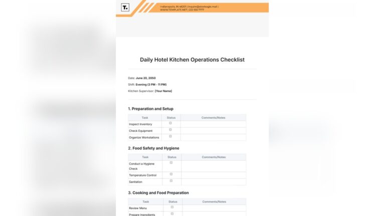 How to Use Kitchen Operations Checklist for Food Safety