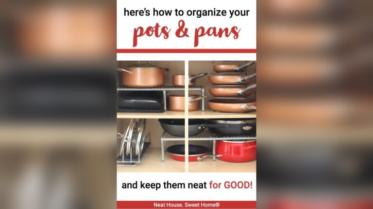 How to Organize Pots And Pans under Cabinet